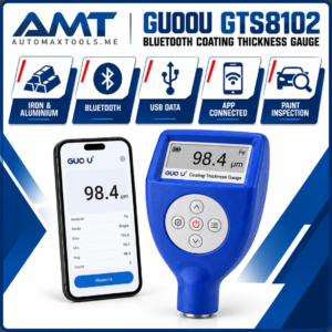 GUOOU GTS8102 Bluetooth Car Paint & Coating Thickness Gauge for Iron and Aluminium