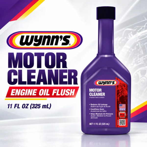 <h3>Wynn's Motor Cleaner DIY – 325ml Engine Oil Flush</h3>
<p>Wynn's Motor Cleaner is a 325ml pre-oil-change treatment formulated to clean the internal engine oil circuit before the old lubricant is drained. It helps loosen sludge, varnish and deposits so contaminated oil can be removed during the service.</p>
<h3>Technical Specifications</h3>
<table><thead><tr><th>Specification</th><th>Details</th></tr></thead><tbody>
<tr><td><strong>Brand</strong></td><td>Wynn's</td></tr>
<tr><td><strong>Product Code</strong></td><td>ZW81611DIY</td></tr>
<tr><td><strong>Product Type</strong></td><td>Pre-oil-change engine flush</td></tr>
<tr><td><strong>Contents</strong></td><td>325ml</td></tr>
<tr><td><strong>Application</strong></td><td>Petrol and diesel four-stroke engines with compatible motor oil</td></tr>
<tr><td><strong>Treatment Capacity</strong></td><td>Up to 6 litres of engine oil, subject to bottle directions</td></tr>
<tr><td><strong>Typical Cleaning Cycle</strong></td><td>Idle for approximately 20 minutes; do not drive</td></tr>
<tr><td><strong>Approx. Shipping Weight</strong></td><td>0.38kg</td></tr>
<tr><td><strong>Approx. Packed Size</strong></td><td>8.5 × 4.5 × 21.7cm</td></tr>
</tbody></table>
<p><strong>Important:</strong> Check the vehicle service information and supplied label before use. Engines with severe sludge, mechanical damage or uncertain service history should be assessed by a qualified technician.</p> <h3>Wynn's Motor Cleaner DIY – 325ml Engine Oil Flush</h3>
<p>Wynn's Motor Cleaner is a 325ml pre-oil-change treatment formulated to clean the internal engine oil circuit before the old lubricant is drained. It helps loosen sludge, varnish and deposits so contaminated oil can be removed during the service.</p>
<h3>Technical Specifications</h3>
<table><thead><tr><th>Specification</th><th>Details</th></tr></thead><tbody>
<tr><td><strong>Brand</strong></td><td>Wynn's</td></tr>
<tr><td><strong>Product Code</strong></td><td>ZW81611DIY</td></tr>
<tr><td><strong>Product Type</strong></td><td>Pre-oil-change engine flush</td></tr>
<tr><td><strong>Contents</strong></td><td>325ml</td></tr>
<tr><td><strong>Application</strong></td><td>Petrol and diesel four-stroke engines with compatible motor oil</td></tr>
<tr><td><strong>Treatment Capacity</strong></td><td>Up to 6 litres of engine oil, subject to bottle directions</td></tr>
<tr><td><strong>Typical Cleaning Cycle</strong></td><td>Idle for approximately 20 minutes; do not drive</td></tr>
<tr><td><strong>Approx. Shipping Weight</strong></td><td>0.38kg</td></tr>
<tr><td><strong>Approx. Packed Size</strong></td><td>8.5 × 4.5 × 21.7cm</td></tr>
</tbody></table>
<p><strong>Important:</strong> Check the vehicle service information and supplied label before use. Engines with severe sludge, mechanical damage or uncertain service history should be assessed by a qualified technician.</p>