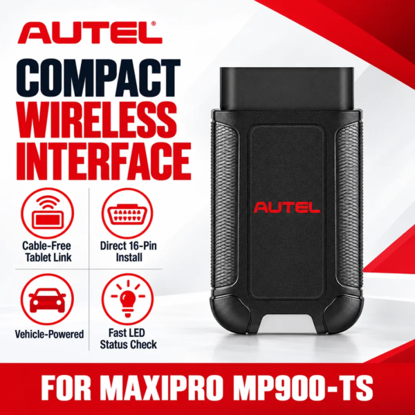 <h3>Autel MaxiVCI V150 Wireless Diagnostic Interface</h3>
<p>The Autel MaxiVCI V150 is a compact 16-pin vehicle communication interface that links a supported Autel diagnostic tablet to the vehicle data link connector. It receives power from the vehicle DLC and communicates with the paired tablet over Bluetooth.</p>
<h3>Technical Specifications</h3>
<table><thead><tr><th>Specification</th><th>Details</th></tr></thead><tbody>
<tr><td><strong>Model</strong></td><td>MaxiVCI V150</td></tr>
<tr><td><strong>Vehicle Connector</strong></td><td>Direct 16-pin OBD-II/DLC connector</td></tr>
<tr><td><strong>Communication</strong></td><td>Bluetooth BR + EDR, 2.4GHz</td></tr>
<tr><td><strong>Input Voltage</strong></td><td>8–30V DC</td></tr>
<tr><td><strong>Supply Current</strong></td><td>150mA at 12V DC</td></tr>
<tr><td><strong>Operating Temperature</strong></td><td>0–50°C</td></tr>
<tr><td><strong>Storage Temperature</strong></td><td>−10–60°C</td></tr>
<tr><td><strong>Device Dimensions</strong></td><td>77.47 × 46.8 × 21.38mm</td></tr>
<tr><td><strong>Device Weight</strong></td><td>51.5g</td></tr>
</tbody></table>
<p><strong>Compatibility note:</strong> Use only with Autel tablets and software packages that specifically support the MaxiVCI V150. It is not a universal replacement for every Autel VCI, VCMI or J2534 interface.</p> <h3>Autel MaxiVCI V150 Wireless Diagnostic Interface</h3>
<p>The Autel MaxiVCI V150 is a compact 16-pin vehicle communication interface that links a supported Autel diagnostic tablet to the vehicle data link connector. It receives power from the vehicle DLC and communicates with the paired tablet over Bluetooth.</p>
<h3>Technical Specifications</h3>
<table><thead><tr><th>Specification</th><th>Details</th></tr></thead><tbody>
<tr><td><strong>Model</strong></td><td>MaxiVCI V150</td></tr>
<tr><td><strong>Vehicle Connector</strong></td><td>Direct 16-pin OBD-II/DLC connector</td></tr>
<tr><td><strong>Communication</strong></td><td>Bluetooth BR + EDR, 2.4GHz</td></tr>
<tr><td><strong>Input Voltage</strong></td><td>8–30V DC</td></tr>
<tr><td><strong>Supply Current</strong></td><td>150mA at 12V DC</td></tr>
<tr><td><strong>Operating Temperature</strong></td><td>0–50°C</td></tr>
<tr><td><strong>Storage Temperature</strong></td><td>−10–60°C</td></tr>
<tr><td><strong>Device Dimensions</strong></td><td>77.47 × 46.8 × 21.38mm</td></tr>
<tr><td><strong>Device Weight</strong></td><td>51.5g</td></tr>
</tbody></table>
<p><strong>Compatibility note:</strong> Use only with Autel tablets and software packages that specifically support the MaxiVCI V150. It is not a universal replacement for every Autel VCI, VCMI or J2534 interface.</p>